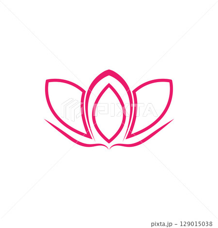 Lotus Logo design icon illustration 129015038
