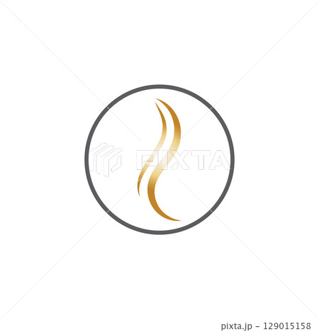 hair wave logo icon vector illustration 129015158
