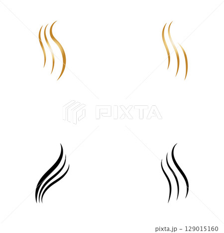 hair wave logo icon vector illustration 129015160
