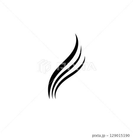 hair wave logo icon vector illustration 129015190