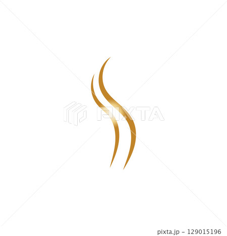 hair wave logo icon vector illustration 129015196