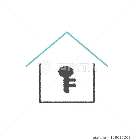 家と鍵のアイコン 129015201