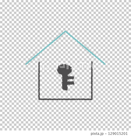 家と鍵のアイコン 129015201