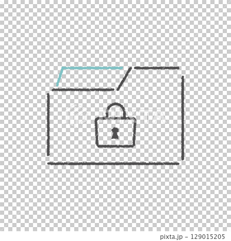 資料夾和鎖圖標 129015205