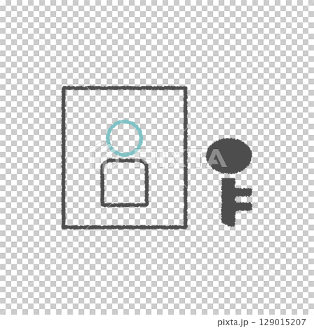 個人資訊和鎖定圖標 129015207