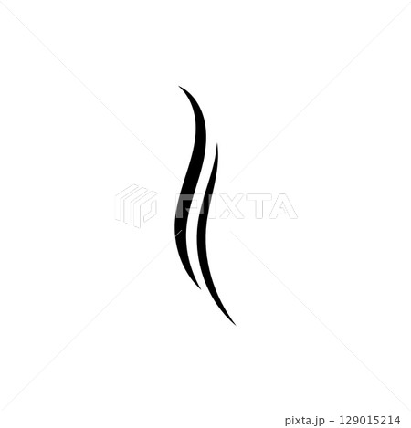 hair wave logo icon vector illustration hair wave logo icon vector illustration 129015214