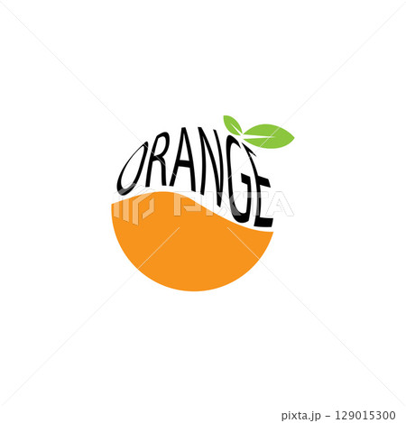 orange fruit logo  icon  vector  illustration 129015300