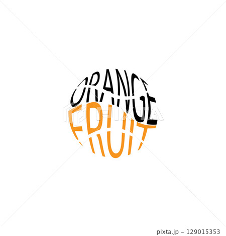 orange fruit logo icon vector illustration orange fruit logo icon vector illustration 129015353