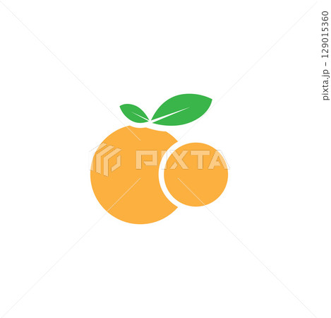 orange fruit logo  icon  vector  illustration 129015360