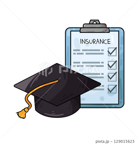 illustration of education insurance illustration of education insurance 129015623