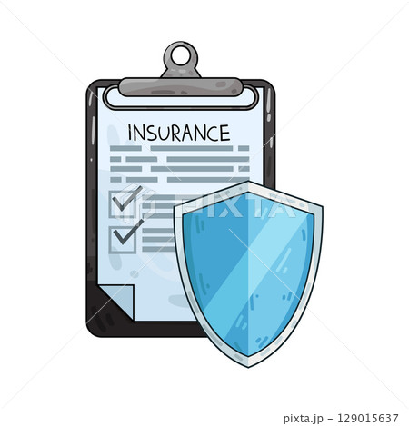 illustration of insurance policy illustration of insurance policy 129015637