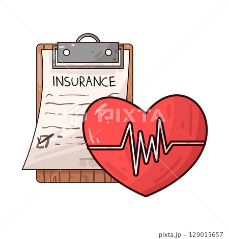 illustration of health insurance illustration of health insurance 129015657