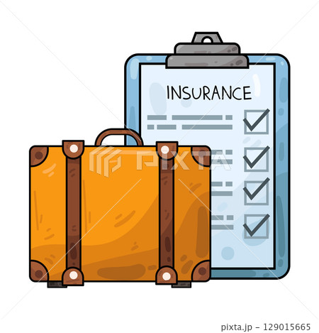 illustration of travel insurance illustration of travel insurance 129015665