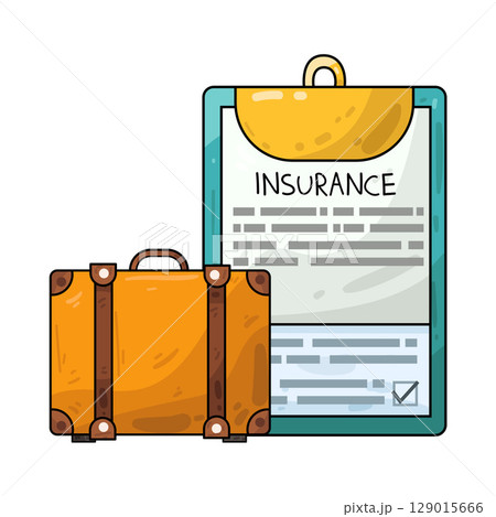 illustration of travel insurance illustration of travel insurance 129015666