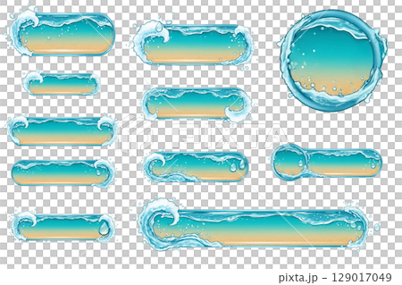 水しぶきのあるタイトルバー 129017049