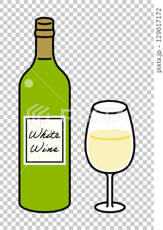 酒瓶和酒杯 129017172