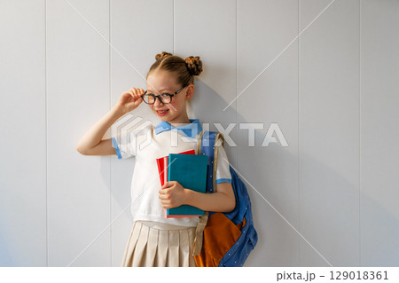 girl is ready to back to school 129018361