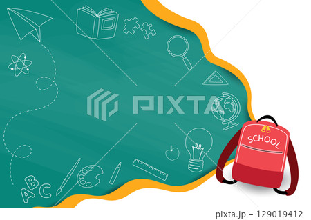 Education Back to School Background Vector Illustration 129019412