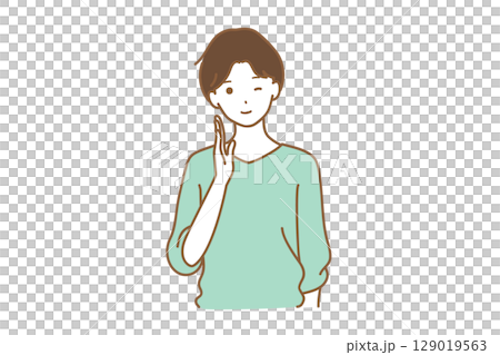 男人用一隻手道歉 男人用一隻手道歉 129019563