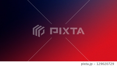 Red and blue grainy noise texture background. Abstract gradient backdrop with digital rough effect for modern design, wallpaper, and templates 129020729