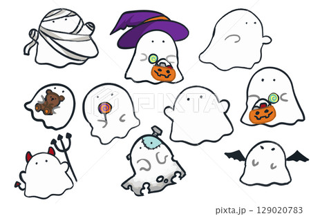 ハロウィン用おばけセット 129020783
