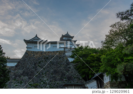 世界遺産・姫路城の美しい城郭と日本の伝統建築 129020961
