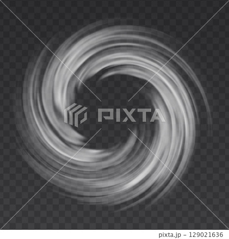 Air white vortex vector effect isolated on...のイラスト素材 [129021636] - PIXTA