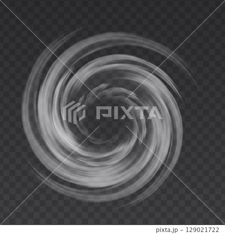 Air whit vortex vector effect isolated on...のイラスト素材 [129021722] - PIXTA