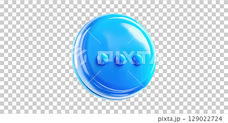 Blue 3D Chat Bubble Icon With Ellipsis. Symbolizing Communication And Messaging Concepts Isolated On Transparent Background Blue 3D Chat Bubble Icon With Ellipsis. Symbolizing Communication And Messaging Concepts Isolated On Transparent Background 129022724