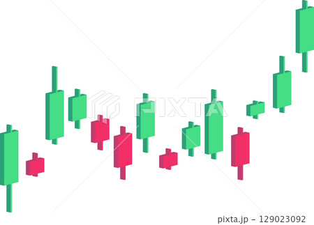Stock market illustration in isometric, illustration suitable for business and finance 129023092