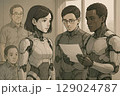 搭乗クルー AI搭載 アンドロイド 129024787