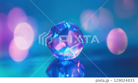 vibrant gemstone iridescent crystal colorful jewel 129024833