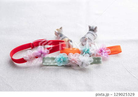 手作り　猫の首輪 129025329