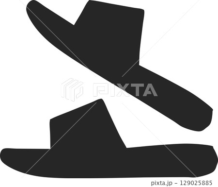 サンダルのグラフィック素材イラスト	 129025885