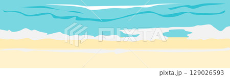 浜辺のイラスト 浜辺のイラスト 129026593