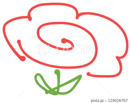 花丸のグラフィック素材イラスト	 129026767