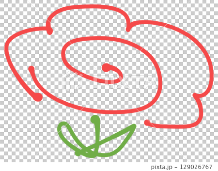 花丸のグラフィック素材イラスト	 129026767