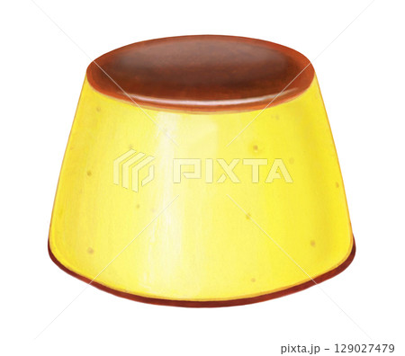 プリンのイラスト - 1	 129027479