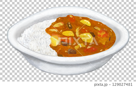 Curry rice illustration-2 129027481