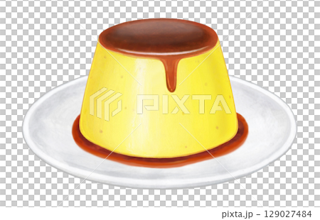 布丁插圖 - 包含 2 個盤子 布丁插圖 - 包含 2 個盤子 129027484