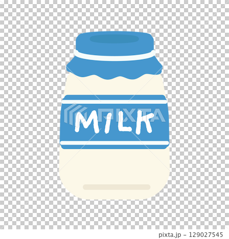 Bottled milk illustration 129027545
