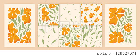 Floral swirl picture. Floral swirl picture. 129027971