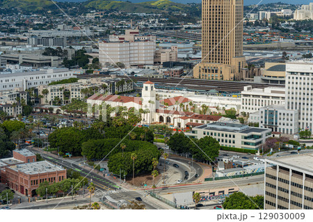 アメリカ ロサンゼルスのダウンタウンの駅 ユニオンステーション アメリカ ロサンゼルスのダウンタウンの駅 ユニオンステーション 129030009