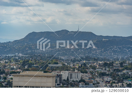 アメリカ ロサンゼルスのダウンタウンの街並み アメリカ ロサンゼルスのダウンタウンの街並み 129030010