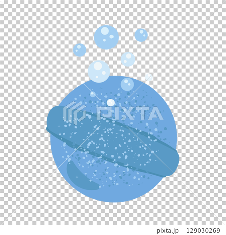 Bath bomb illustration 129030269