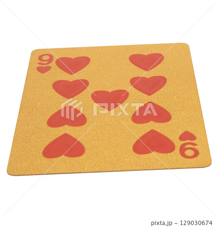 card gambling nine hearts gold 129030674