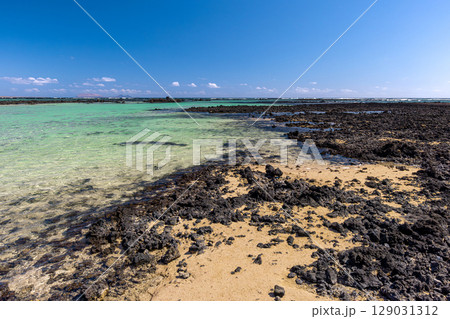 Caleton Blanco Lanzarote Pristine shoreline canary 129031312