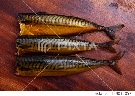 Cold smoked mackerels Cold smoked mackerels 129032057