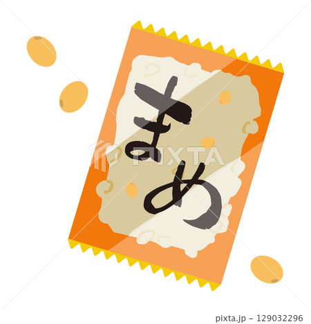 節分の豆　イラスト 129032296