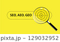 SEO, AEO and GEO Search Concept. 129032952